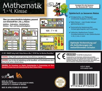 Mathematik 1.-4. Klasse 2012 (Germany) box cover back